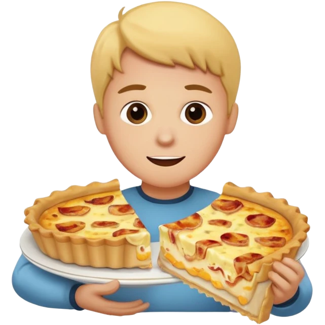 Eating quiche Lorraine emoji