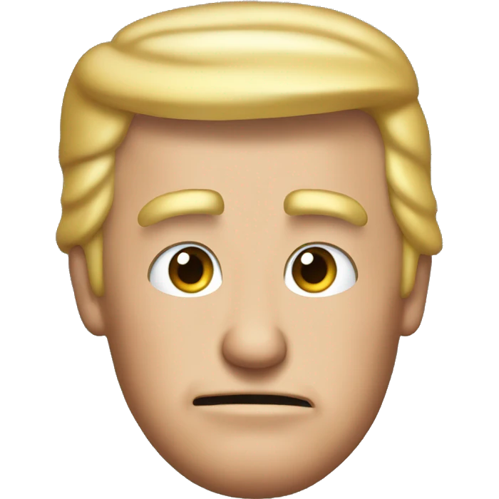 Trump with a bow in his hair  emoji