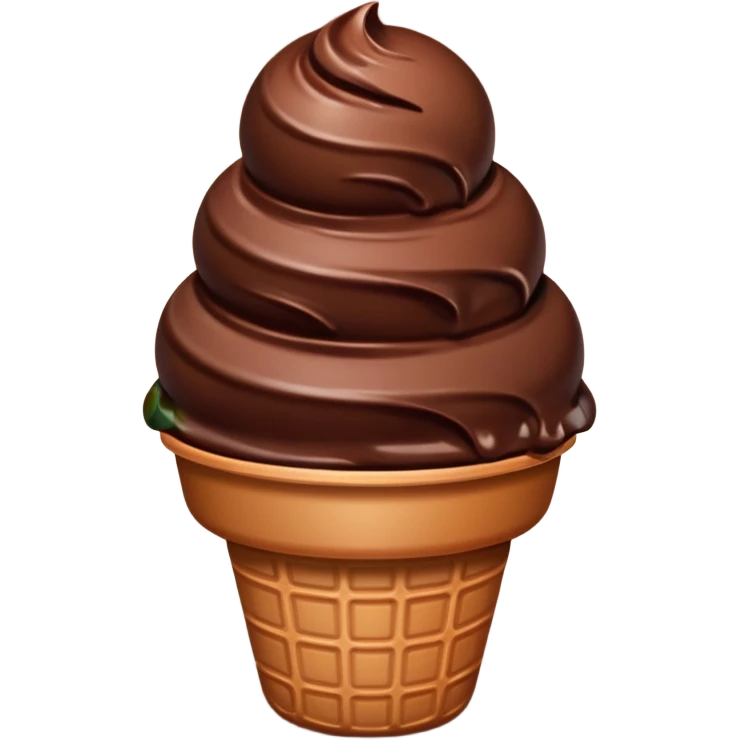 Choclate ice cream emoji