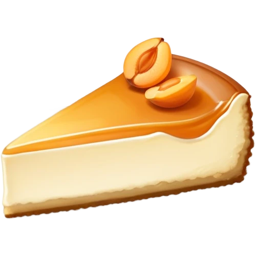 Apricot almond cheesecake slice  emoji