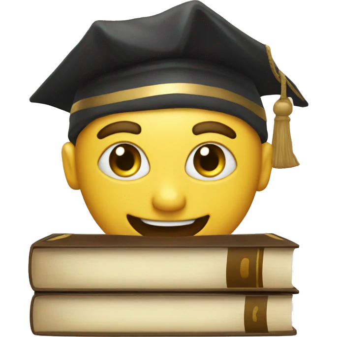 A smiling law book emoji