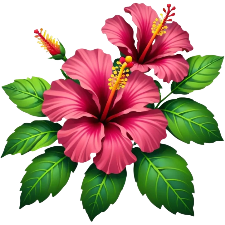 hibiscus multicolor flower bouquet
 emoji