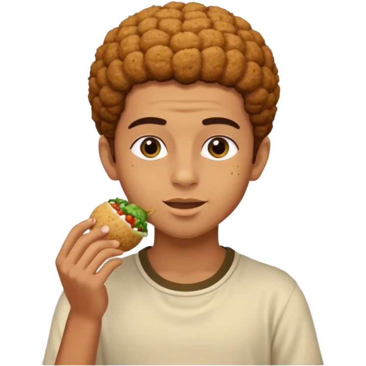 make me an egyptian boy with falafel emoji