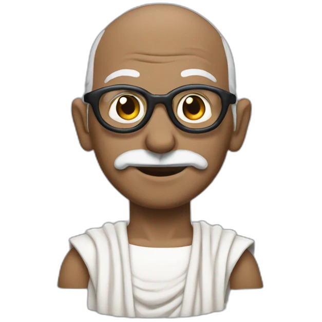 Gandhi super man emoji