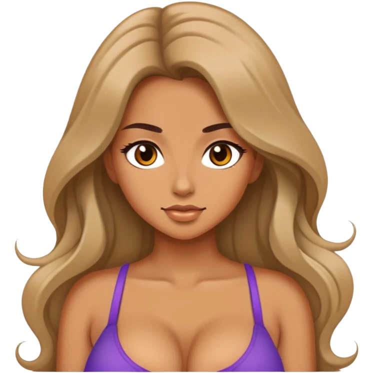 Sexy girl with huge boobs emoji