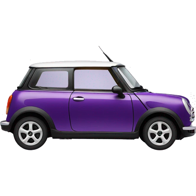 Coche mini morado emoji