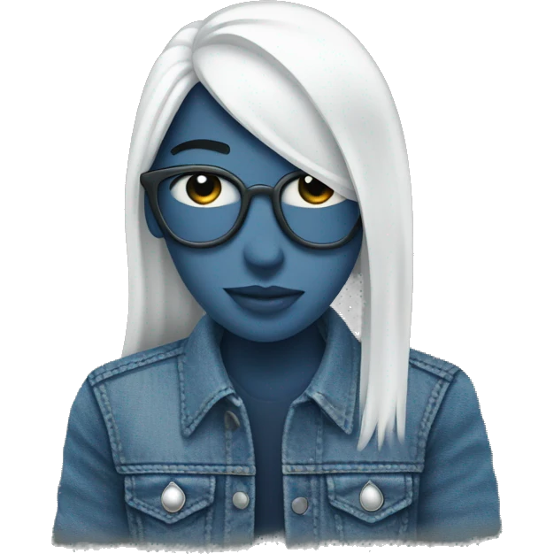 corazon con textura de denim emoji