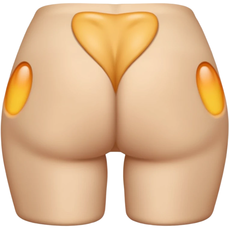 large naked white butt emoji
