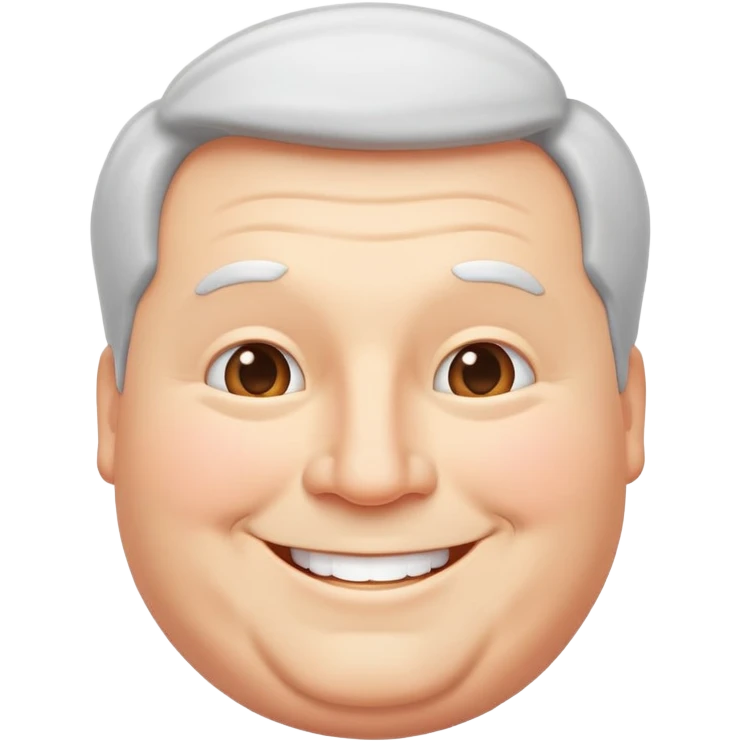 happy plump white man emoji