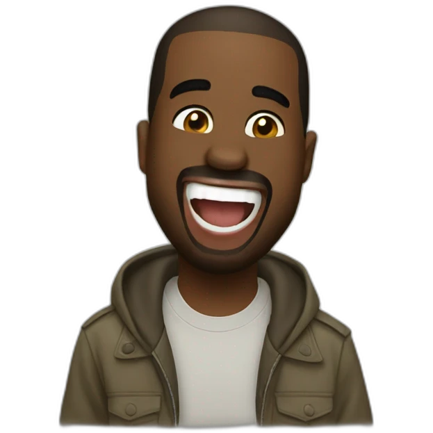 Kanye west laugh emoji