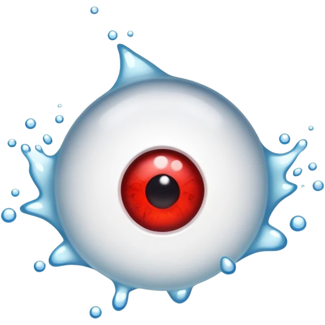 Low red eyes emoji