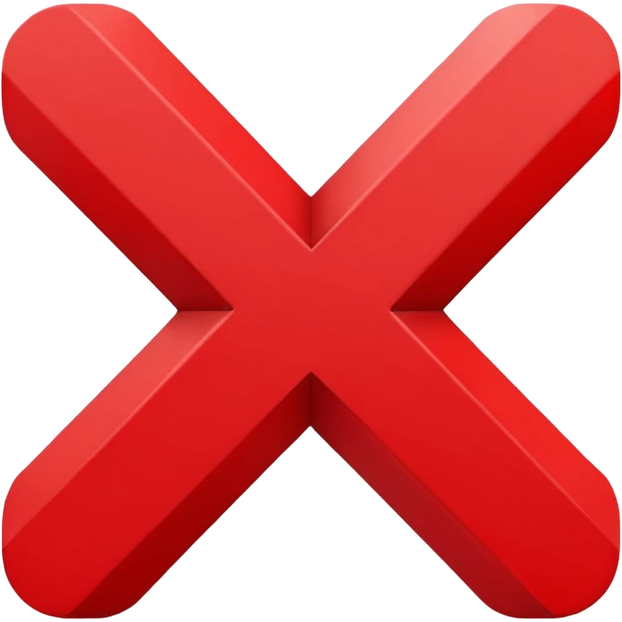 red x emoji