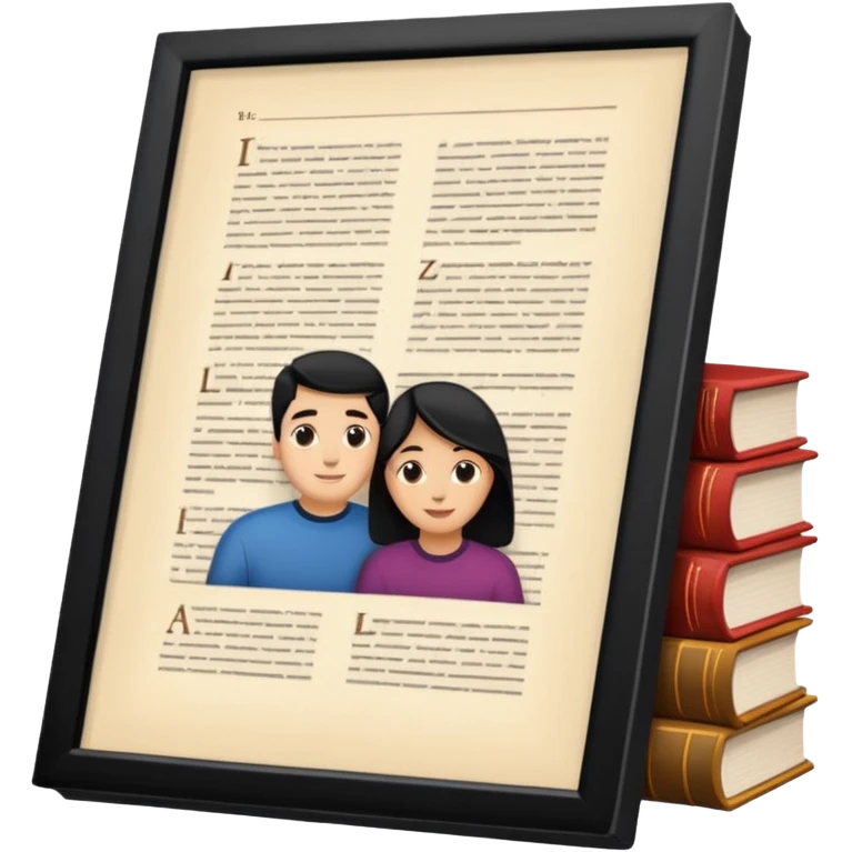 a bunch of people on the cover of a book emoji