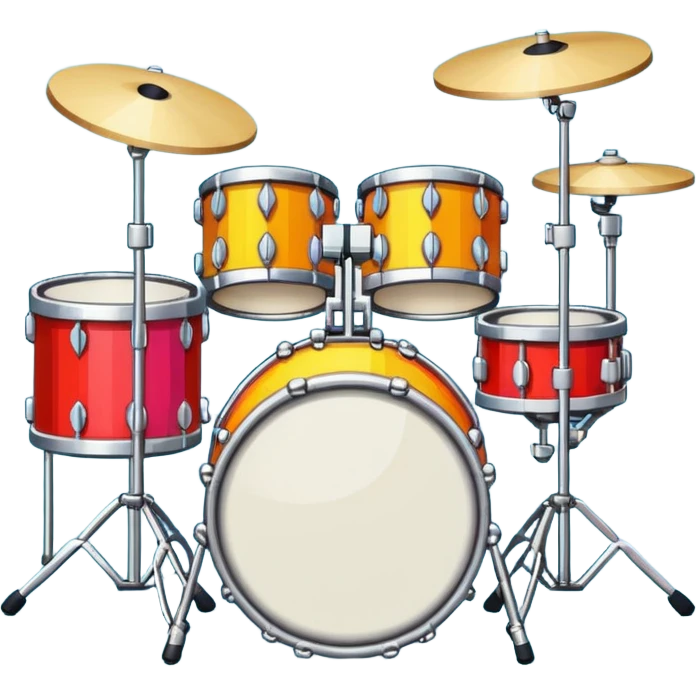 drum kit 8bit pixel emoji