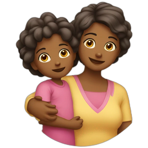 Maman avec son enfant emoji