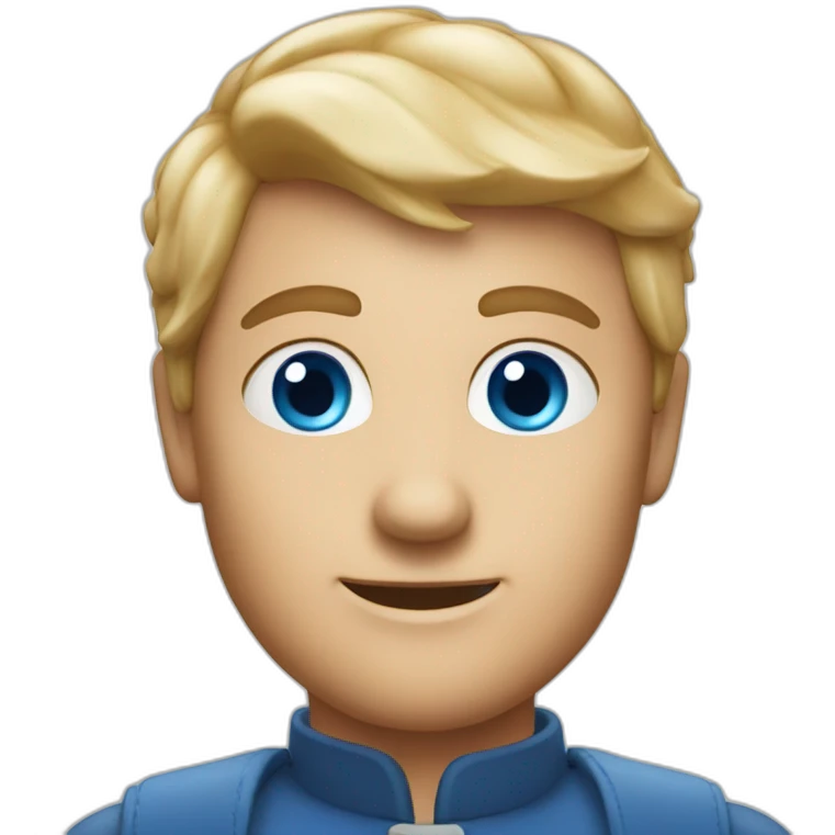 a nordic pizzaiolo with blue eyes emoji