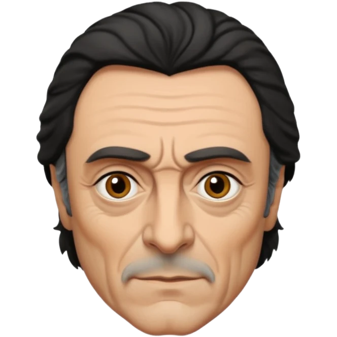 Ian McShane with grey eyes emoji