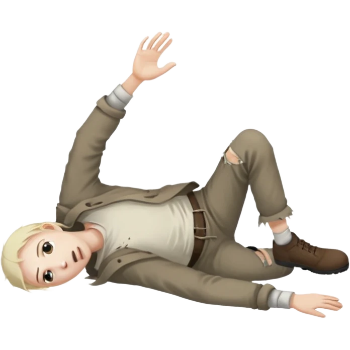 weak fallen to the ground emoji