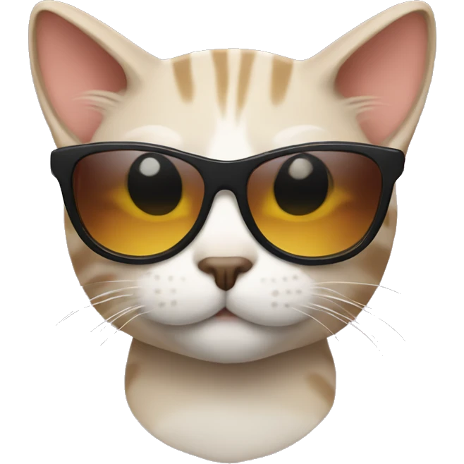 Cat with sunglasses emoji