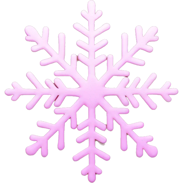 pink snowflake emoji