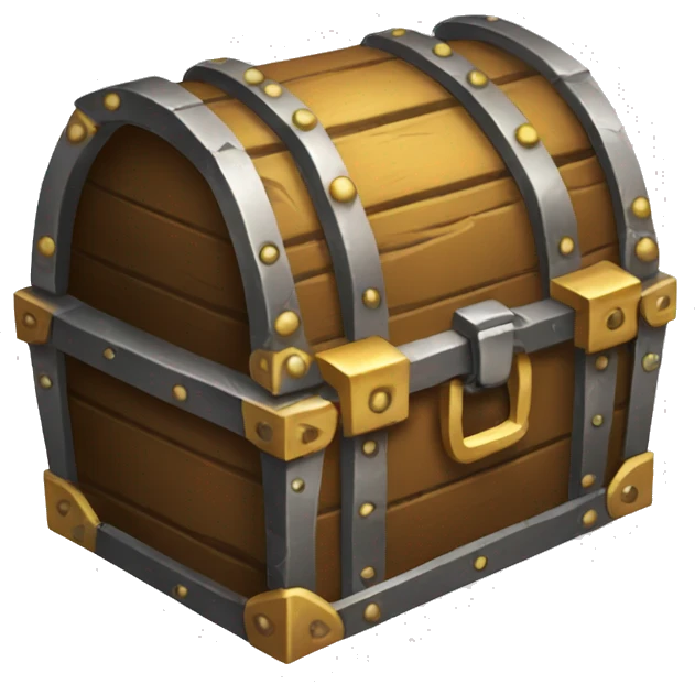 trapped treasure chest  emoji