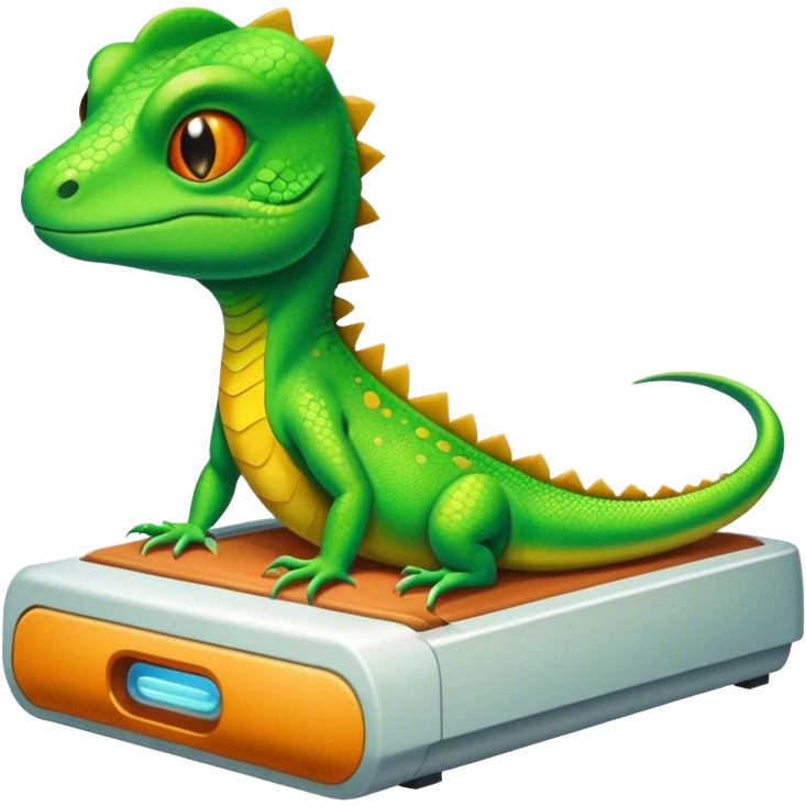 lizard in a tanning bed  emoji