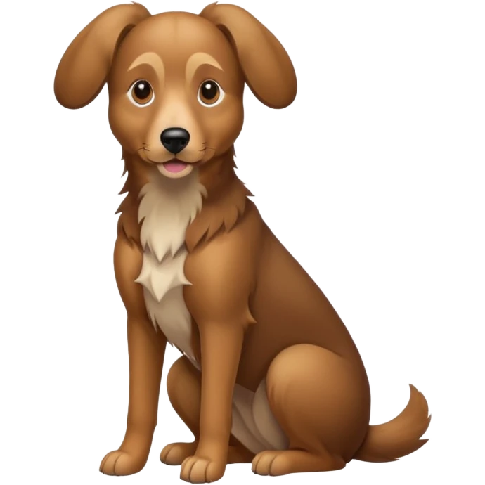 different dog full image sitting emoji