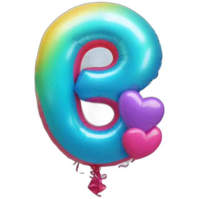 balloon letter five emoji