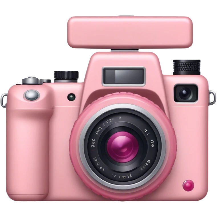 Dust rose coloured camera emoji