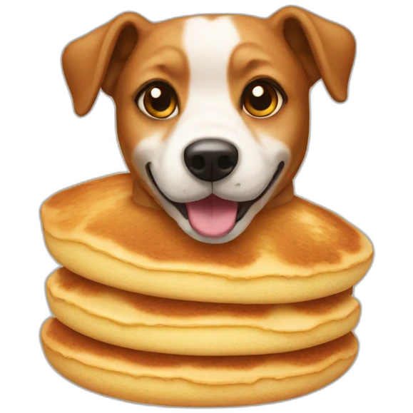 Pancake dog emoji