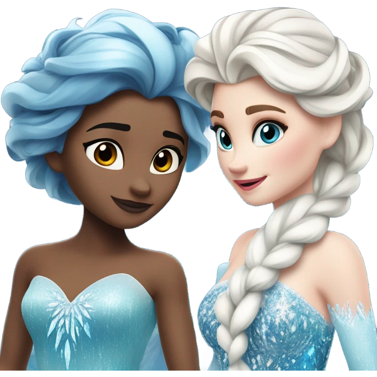 Elsa and Francesca emoji