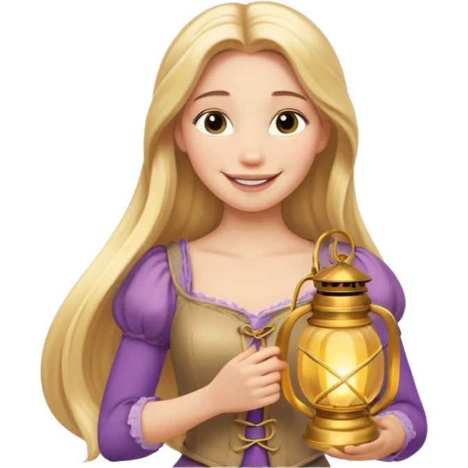 rapunzel lantern emoji emoji