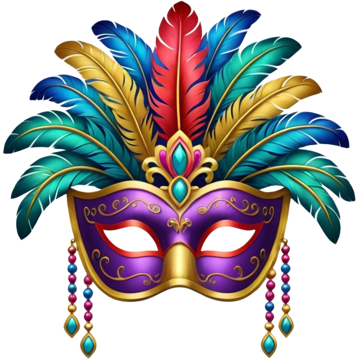 Antifaz de carnaval emoji