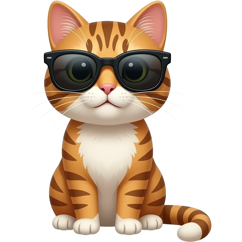 Cat wearing sunglasses emoji