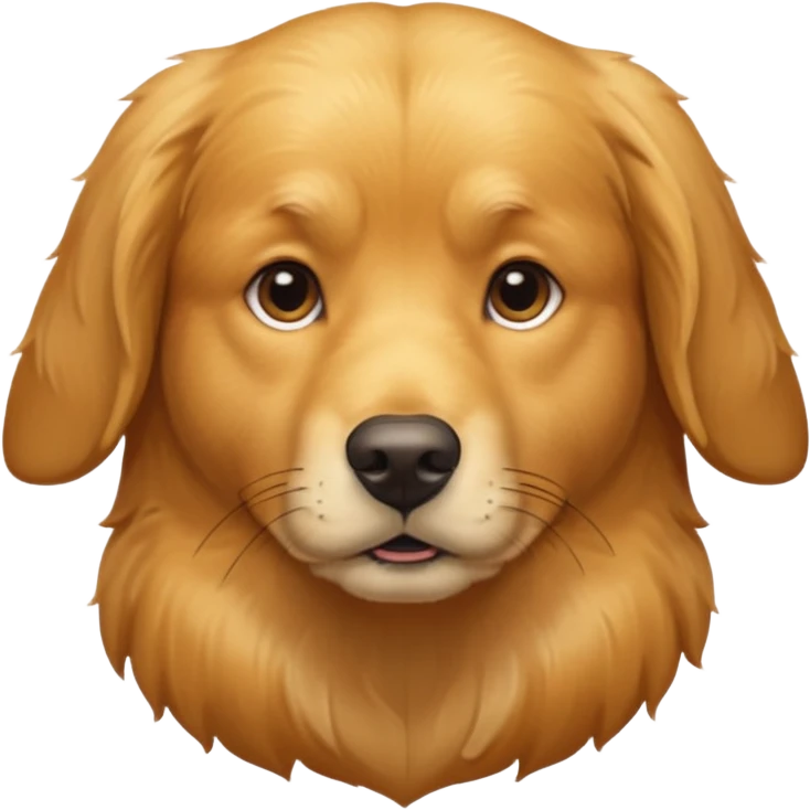 Serious Golden retriever  emoji