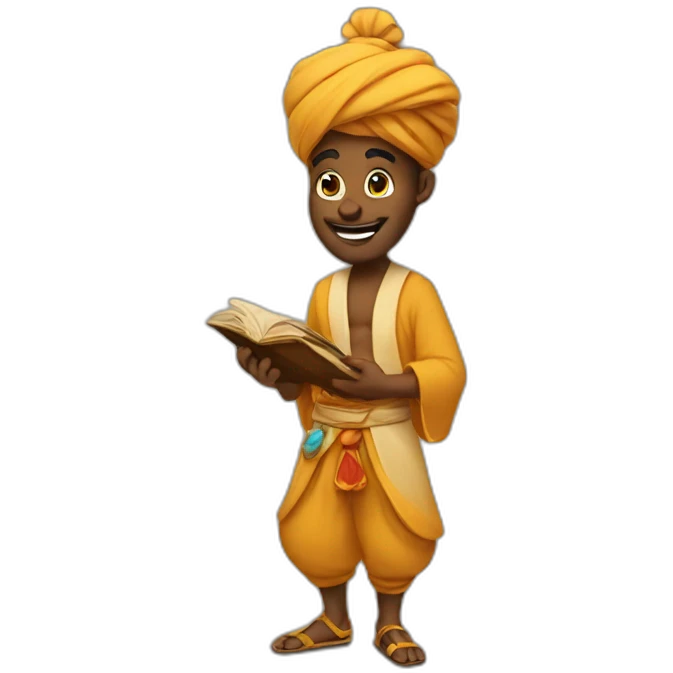 traveling genie emoji