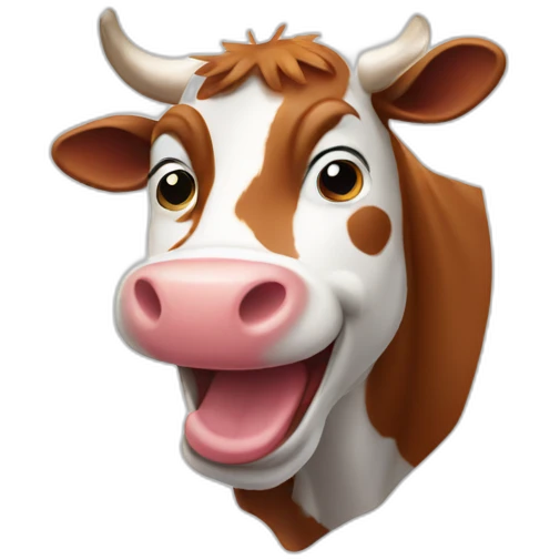 Laughing cow emoji