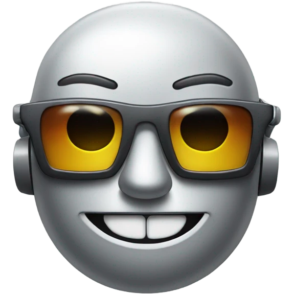 Smirking Robot Face with Sunglasses emoji