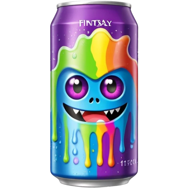 Rainbow Monster energy drink emoji