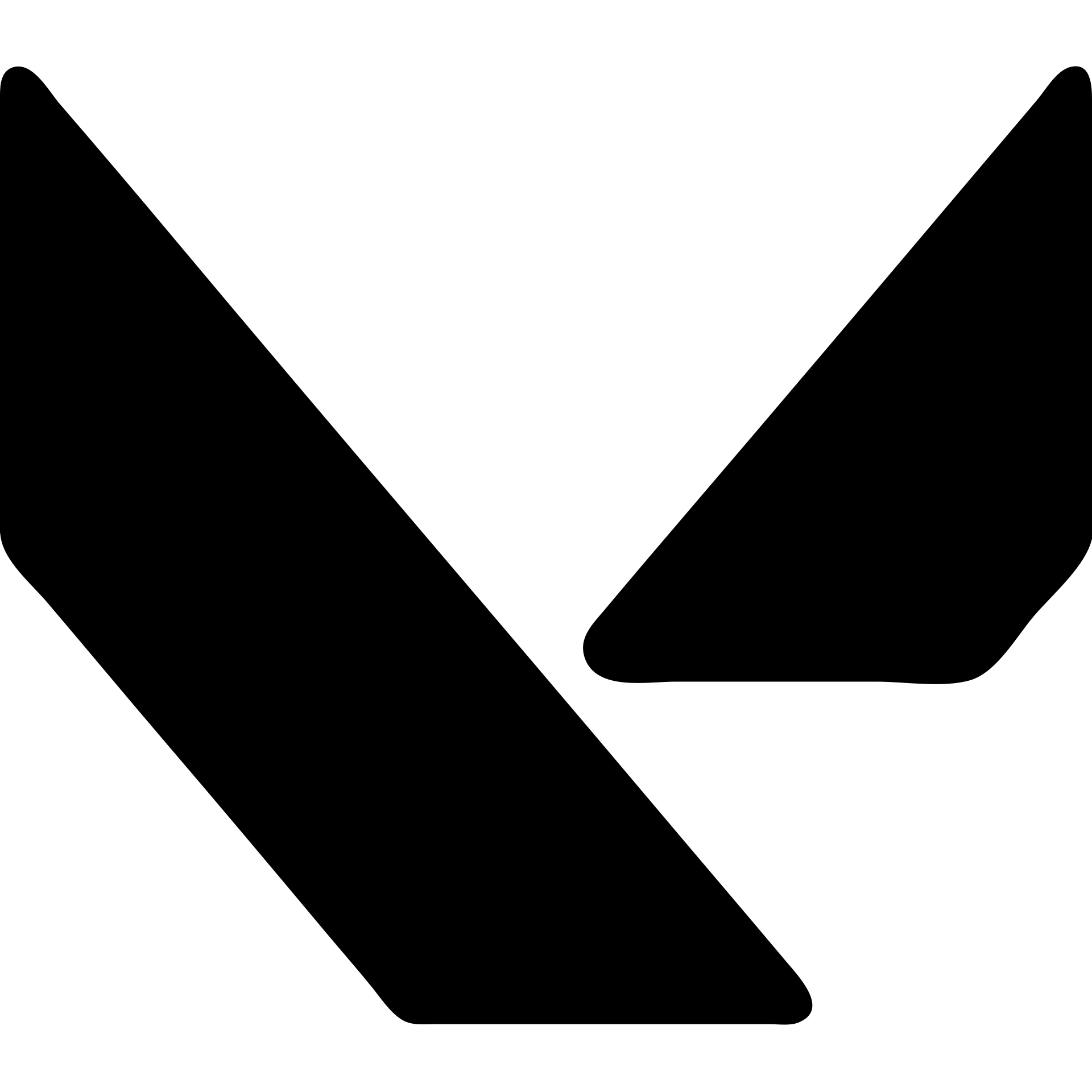 Valorant logo with the letter V emoji