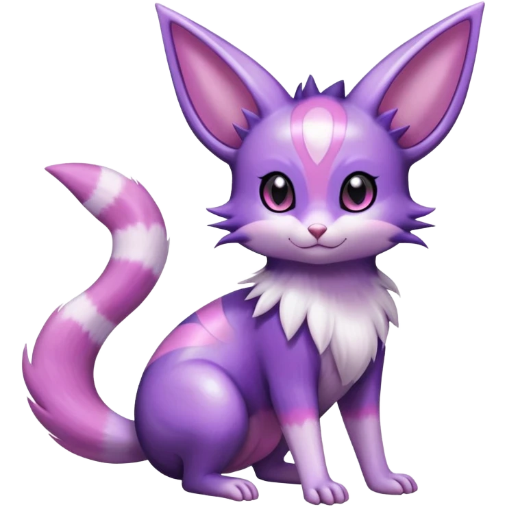 Shiny Furret-Espeon-Noibat-Hybrid (Full body) emoji