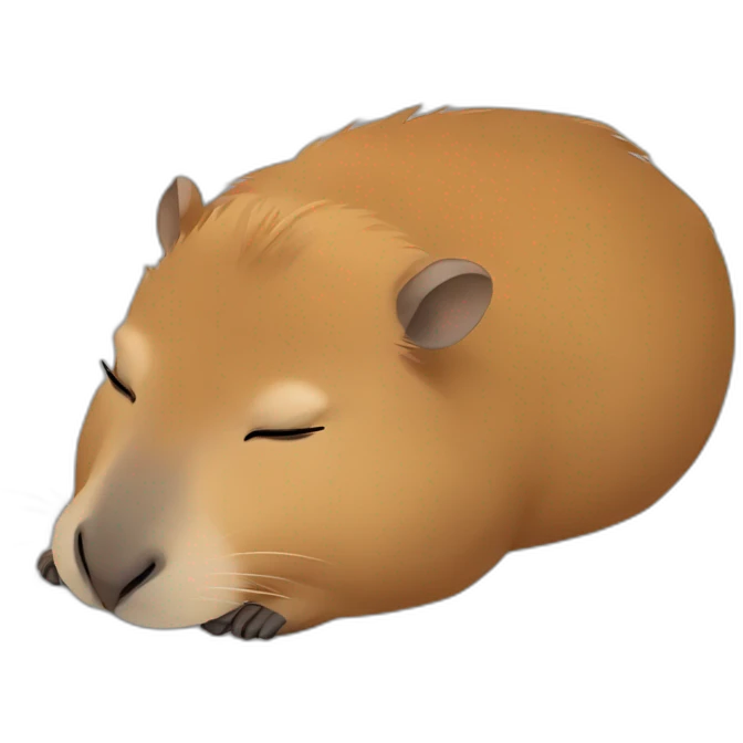 capybara sleeping emoji