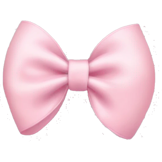 light pink bow on light pink bow emoji