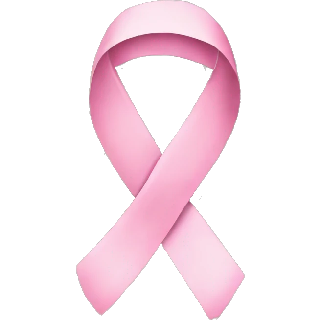 Breast cancer ribbon animal print emoji