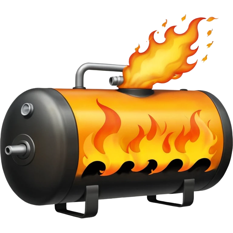 fuel tank on fire emoji