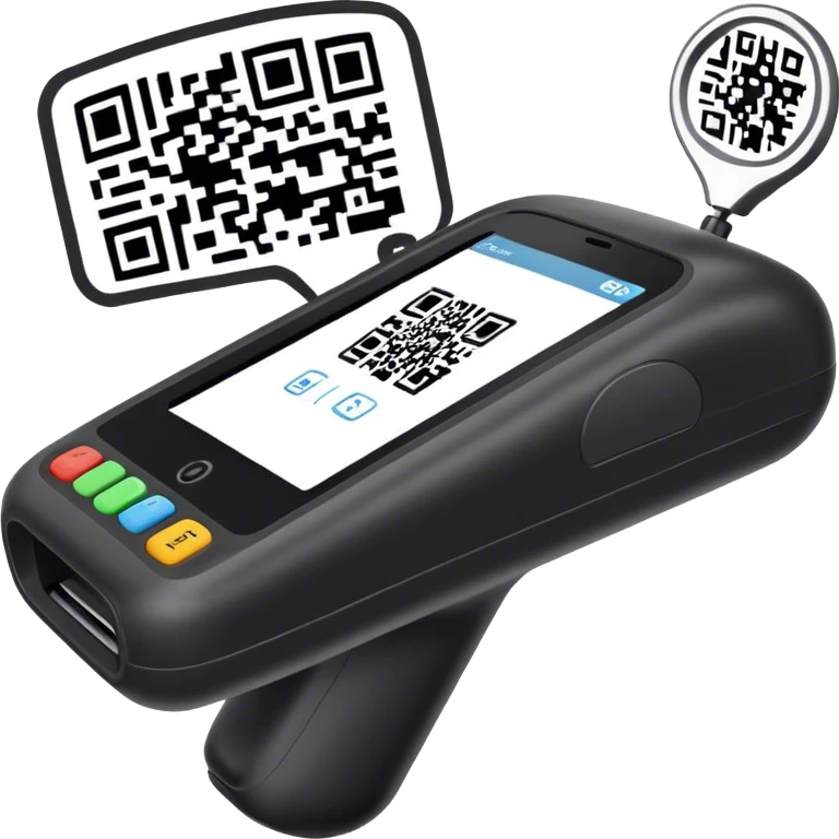 simple barcode reader reading a qr emoji