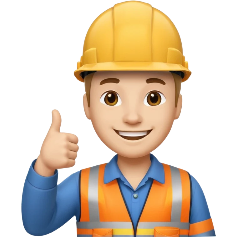 Engineer giving a thumbs up emoji