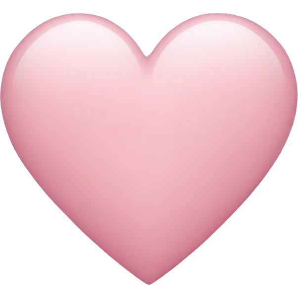 light pink heart emoji
