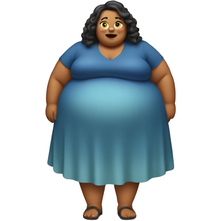 fat woman emoji