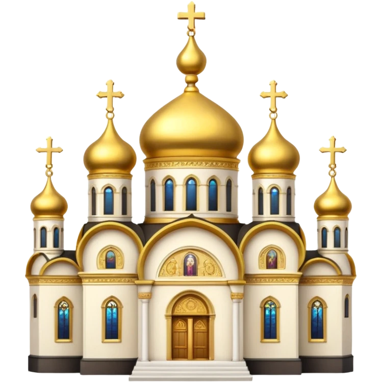 East ortodhox church. Transparent bakgrund. emoji